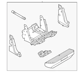 Fl3z-1520040-l Ford Genuine Step Assembly