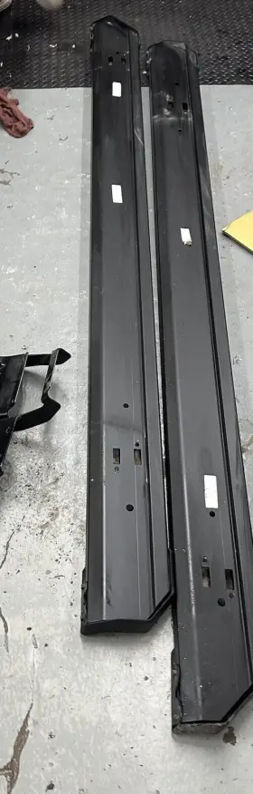 Fof150rngboard Ford 2015-2024 Crew Cab F-150 Running Boards Side Steps Bars Black 6 Inch Oem #3