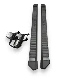 Fof150rngboard Ford 2015-2024 Crew Cab F-150 Running Boards Side Steps Bars Black 6 Inch Oem