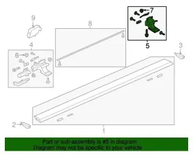 Jl1z-16a507-f Ford New Oem Rear Left Power Running Board Motor Expedition 18-21 #3