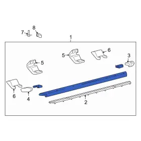 Bl3z16450aaptm Ford Oe For F-150 2009-2014 Right Running Board
