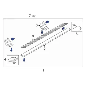 Nl3z16450ea Ford Oe For F-150 2021-2024 Right Running Board