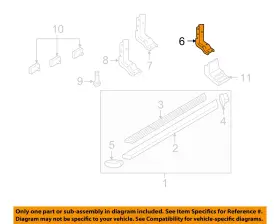 4c3z16a506ba Ford Oem Running Board Step-step Bar Support Bracket