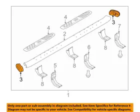 Bc3z16a454a Ford Oem 11-14 F-150 Running Board Step-end Cap