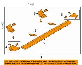 Fl3z16450jc Ford Oem 15-20 F-150 Cab Running Board-running Board