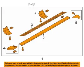 Fl3z16451fc Ford Oem 15-20 F-150 Cab Running Board-step Assy