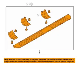 Hc3z16450bc Ford Oem 17-22 F-250 Super Duty Cab Running Board-running Board