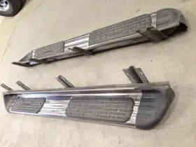 122.fd8m09 Ford Truck 09 F250 Super Duty Afkt Luverne Running Boards With Brackets Ext Cab 12824