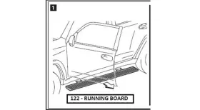 7l1z16450ba Ford Truck Passenger Running Board El Eddie Bauer Fits 07-17 Expediton Oem