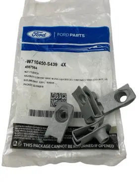 W710450-s439 Ford 4-pack Of Genuine Oem 2011-2014 F-150 Clipnuts Nut Hex U-bolts