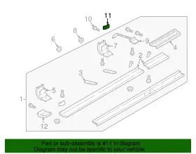 W718397-s439 Ford Genuine Rear Bracket Nut #2
