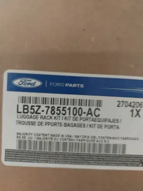 Lb5z7855100ac Ford Wzv1l14b For 2020-2025 Explorer Roof Rack Cross Bar Black Cargo