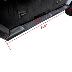 Ga451-3 Gaeaauto Running Boards Drop Side Steps Bars For 2007-2017 Jeep Wrangler Jk 4 Door #3