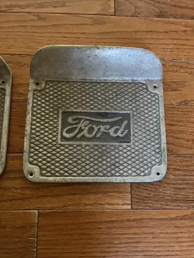 A-16400-bs Gearhead 1930 Ford Model A Aluminum Step Plates W Logo Hardware #3
