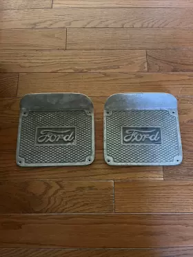 A-16400-bs Gearhead 1930 Ford Model A Aluminum Step Plates W Logo Hardware