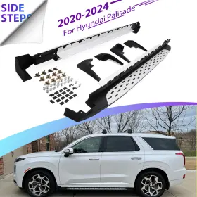 Pal01900bc00tb00 Gep 1339 Running Boards Side Steps With Mudguards Fit For Hyundai Palisade 2020-2024