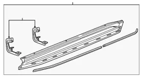 22813702 Gm Genuine Bright Chrome Driver Side Running Board