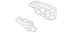 22876240 Gm Genuine Step Bar Assembly Rear Cap