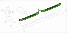 84208297 Gm Genuine Parts Driver Side Assist Step Running Board Pad Part #