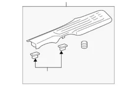 84243554 Gm Genuine 2018-2021 Chevrolet Traverse High Country L Ls Lt Sill Trim