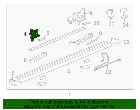 84409838 Gm Genuine Assist Step Front Extension #3