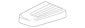 84561327 Gm Genuine Passenger Side Assist Step Front Finish Cap