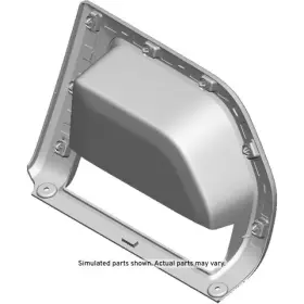 84721917 Gm Genuine Passenger Pickup Box Outer Panel Front Step Bezel Black
