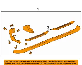 19213586 Gm Oem Running Board-step Bar Assembly