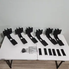 6343065 Go Rhino Black Running Boards Mounting Bracket Only For 19-24 Ram 1500
