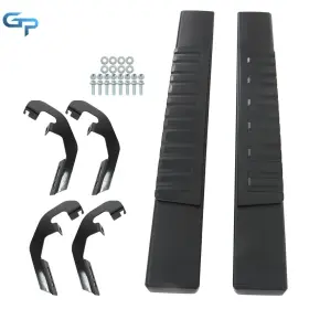 Gre147450 Greatparts For Silverado Regular Cab 2019 20-2024 6 Inch Running Board Nerf Bar Side Step Blk