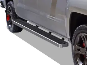 Superseded-ib-cs195xa Grill4you Superseded W2w Running Boards 6 Inch Fit 07-18 Silverado Sierra Double Cab 8ft Bed