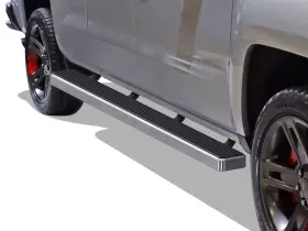 Superseded-ib-cw195xa Grill4you Superseded W2w Running Boards 5 Inch Fit 07-18 Silverado Sierra Double Cab 8ft Bed