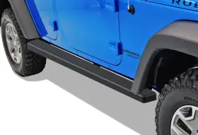 Superseded-ib-j4107b Grill4you Superseded Running Boards 4 Inch Matte Black Fit 07-18 Jeep Wrangler Jk 4dr