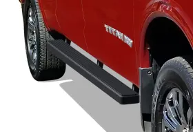 Superseded-ib-n4050b Grill4you Superseded Running Boards 4 Inch Matte Black Fit 04-25 Nissan Titan Crew Cab