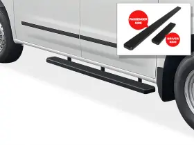 Superseded-ib-n5417b Grill4you Superseded Running Boards 5 Inch Black Fit 12-21 Nissan Nv 1500 2500 Full Size Van