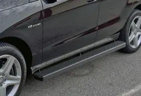 Superseded-ib-z4351b Grill4you Superseded Running Boards 4 Inch Matte Black Fit 12-14 Mercedes-benz Ml-class Suv