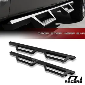Gtsbdscolo15xcmbaa Gtracers For 15-22 Colorado/canyon Ext Matte Blk Hoop Drop Step Side Bars Running Boards