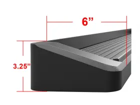 Hdr-ib57r9512 Hd Ridez Running Board 6 Inch Black Fit 06-08 Dodge Ram 1500 2500 3500 Mega Cab #3