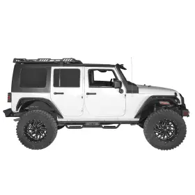 Hooke Road 782950221963 Tubular Nerf Bar Side Step Running Board With Star Opening Fit Jeep Wrangler Jk #3