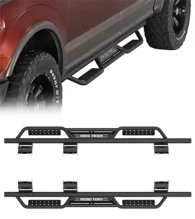 Hooke Road 797034996262 Nerf Side Step Bars For 15-24 Ford F-150 Supercrew And 17-24 F-250 F-350 Crew Cab
