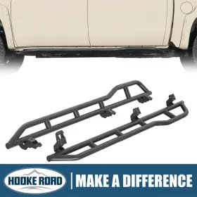 Hooke Road 797034997610 Tube Slider Rocker Guards With Kick-out Fit 07-21 Toyota Tundra Crewmax Hooke Road 797034997610 Tube Slider Rocker Guards With Kick-out Fit 07-21 Toyota Tundra Crewmax