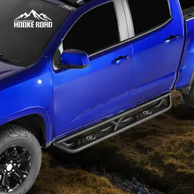 9111 Hooke Road Fit Colorado Canyon Crew Cab 15-24 Pair Steel Left And Right Side Steps Nerf Bars