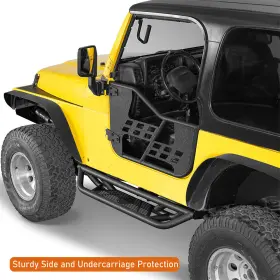 Bxg.1036-s Hooke Road Fit 1997-2006 Jeep Wrangler Tj Tubular Side Step Nerf Bars Running Board Steel #2