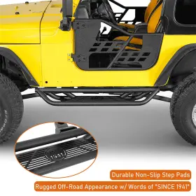 Bxg.1036-s Hooke Road Fit 1997-2006 Jeep Wrangler Tj Tubular Side Step Nerf Bars Running Board Steel #3