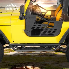 Bxg.1036-s Hooke Road Fit 1997-2006 Jeep Wrangler Tj Tubular Side Step Nerf Bars Running Board Steel