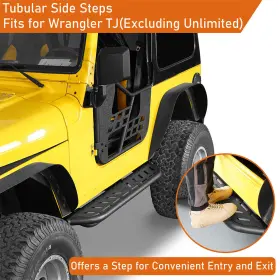 Bxg.1037-s Hooke Road Fit 97-06 Jeep Wrangler Tj Tubular Side Step Nerf Bar Run Board Rocker Slider #3