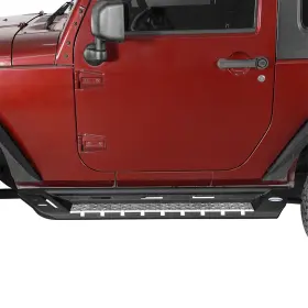 Bxg.2083 Hooke Road Running Boards Rock Sliders Side Step Nerf Bars For 2007-2018 Jeep Wrangler Jk #2