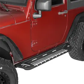 Bxg.2083 Hooke Road Running Boards Rock Sliders Side Step Nerf Bars For 2007-2018 Jeep Wrangler Jk #3