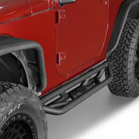 Bxg.2087 Hooke Road Rugged Off-road Steel Nerf Side Step With Since 1941 Fit Jeep Wrangler Jk 2007-2018