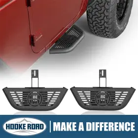 Bxg.2095-s Hooke Road 2pcs Side Hoop Step Nerf Bar Running Board Fit 07-18 Jeep Wrangler Jk